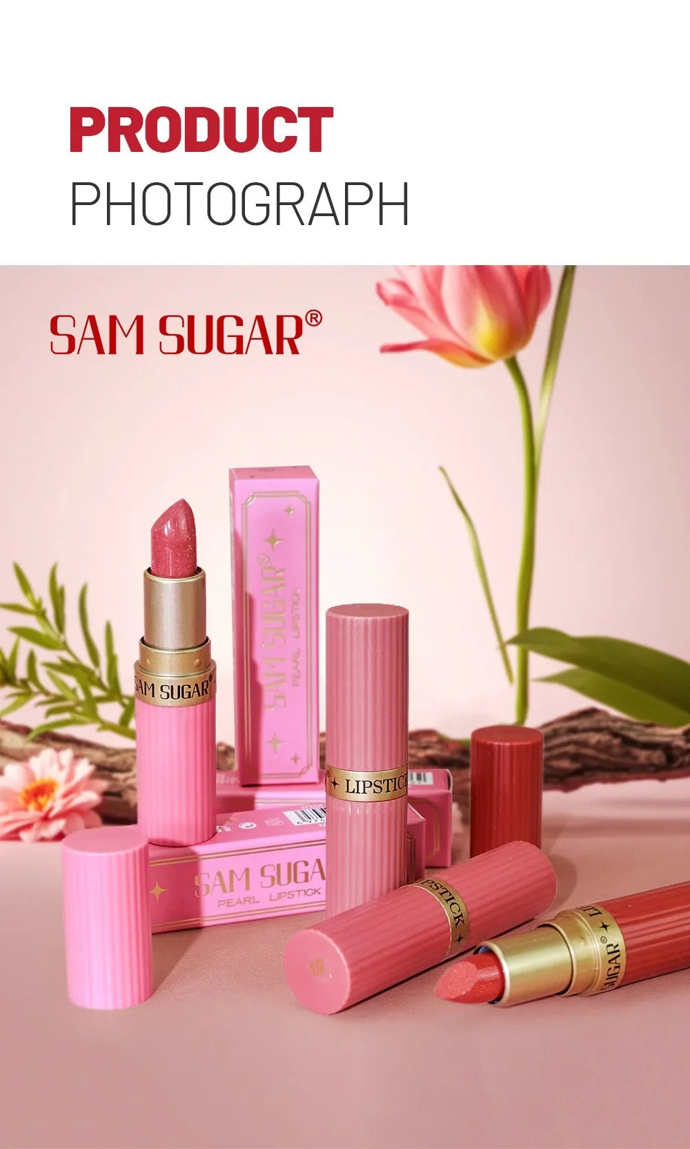 Rouge à lèvres Diamond Glitter Hydratant Rose étincelant Imperméable Brillant à lèvres Métallique Rouge à lèvres Sexy Teinte à lèvres Maquillage des lèvres