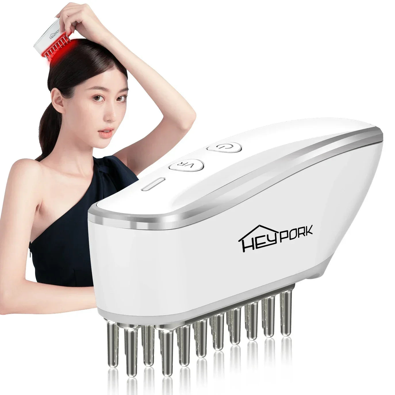 Peigne de soins capillaires à micro-importation électrique EMS, peigne de massage méridien multifonction, brosse de massage capillaire rechargeable USB