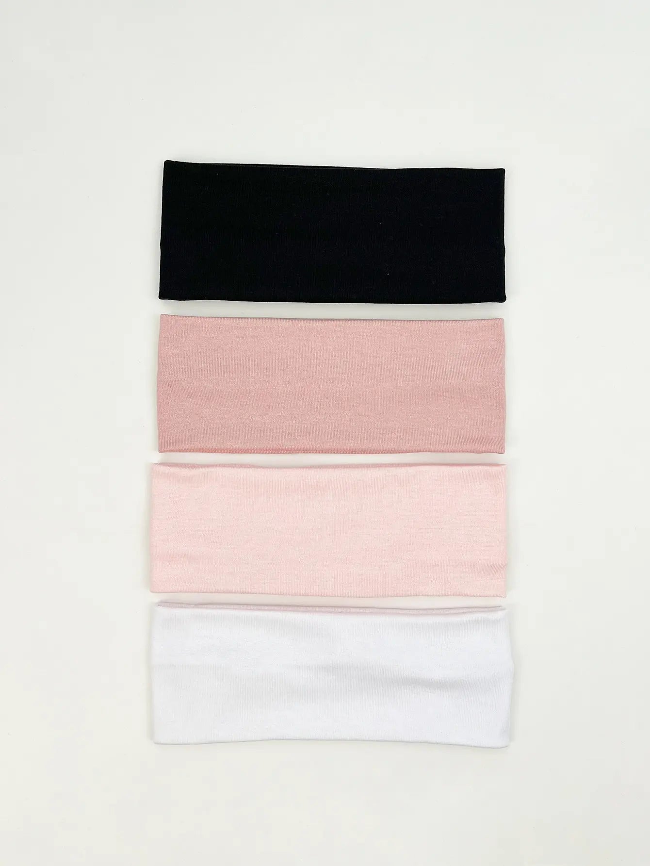 4Pcs/Set Fashion Knitted Hair Bands Women Solid Color Wide Elastic Headband Sport Yoga Hairband Soft Wash Face Makeup Headwrap