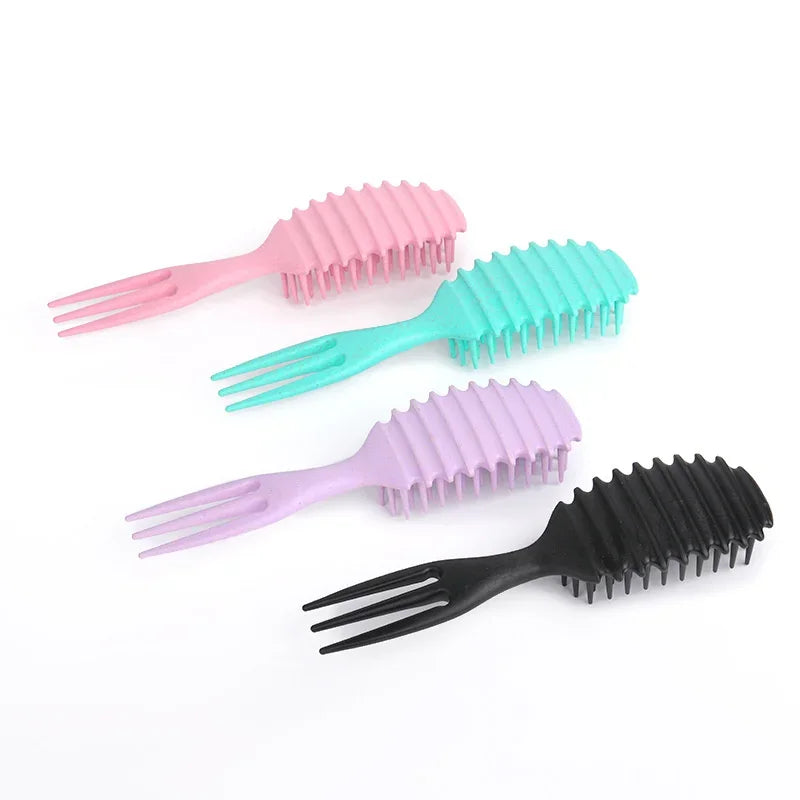 Curly Hair Brush Gentle Detangling Hairbrush Scalp Massage 3-in-1 Multifunction Curl Comb Defining Curly Hair Styling Tools
