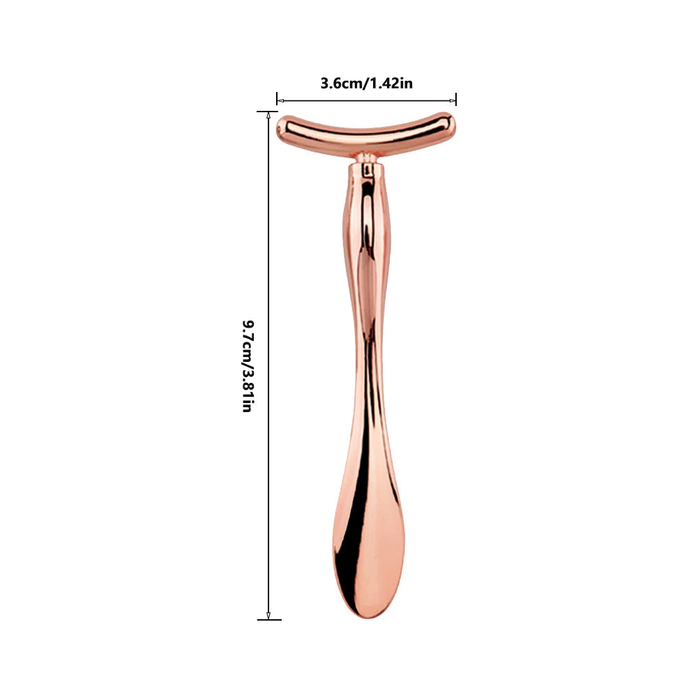 2in1 Mini Eye Massage Stick Face Lifting Massage Anti Cream Eye Pouch Dark Circles Spoon Applicator Facial Mixing Scoop Tool