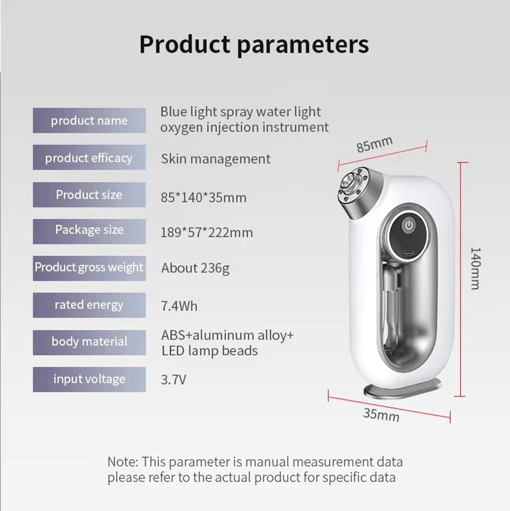 NOUVEAU Pulvérisateur de brume facial Humidificateur Vaporisateur rechargeable Vapeur facial Instrument de beauté hydratant Outil de soins de la peau du visage