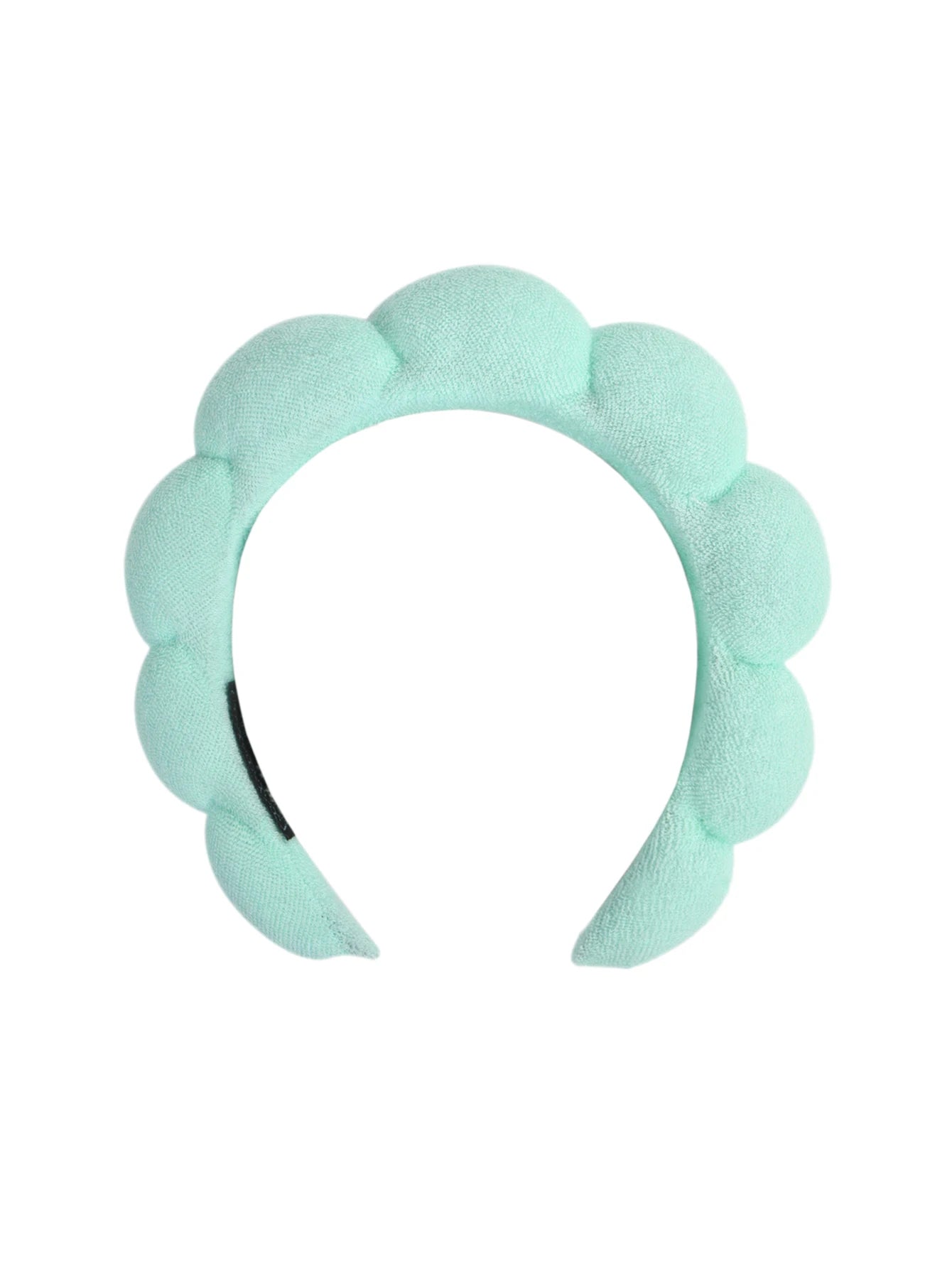 3Pcs Fashion Microfiber Washing Wristbands Scrunchies Puffy Headband Spa Bubble Headband for Washing Face Makeup Shower Skincare