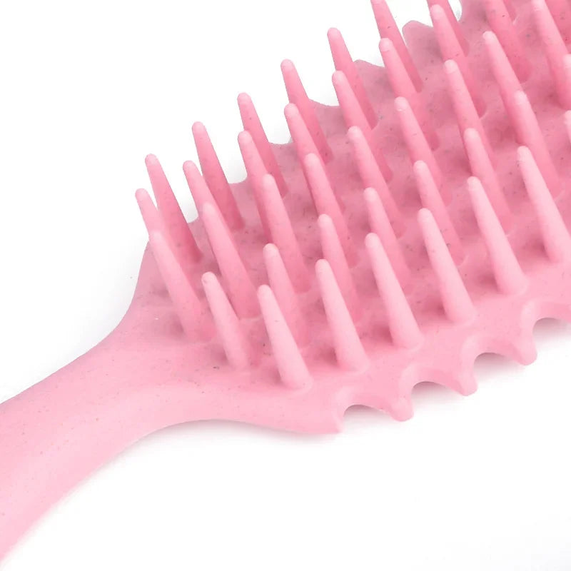 Curly Hair Brush Gentle Detangling Hairbrush Scalp Massage 3-in-1 Multifunction Curl Comb Defining Curly Hair Styling Tools