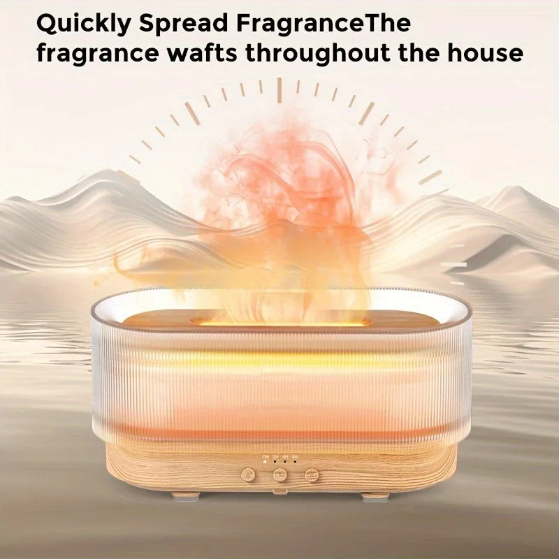 SEJOY 300ml Humidifier for Office Home Flame Aromatherapy Humidifier Ultrasonic Technology Essential Oil Aromatherapy Diffuser