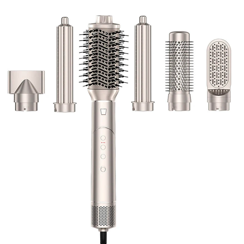 Avec une grande popularité vendant un peigne à air chaud à grande vitesse, un rouleau automatique, un sèche-cheveux électrique pliant domestique 8 en 1