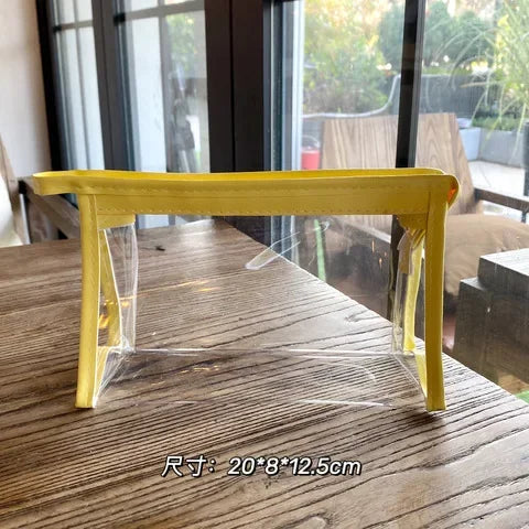 1PC Large Capacity Waterproof Cosmetic Bag Clear Summer Storage Makeup Organizer Bags Supplies Girl Transparent Pencil Case