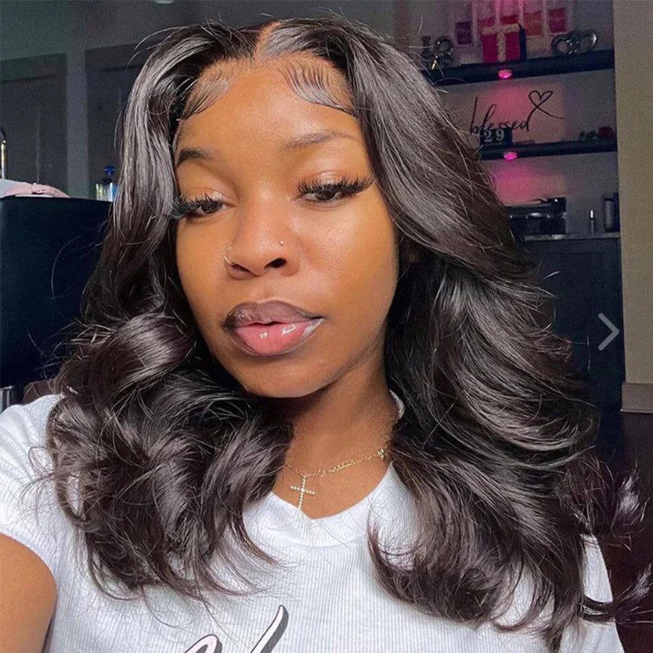 Perruques de cheveux humains à vague de corps 13x4 Perruque de cheveux humains avant en dentelle.