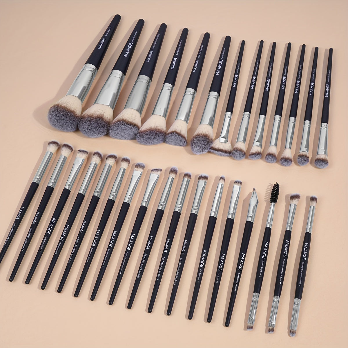 Ensemble complet de 30 pinceaux de maquillage professionnels, poils doux, pinceau à fard à joues synthétique de qualité supérieure, etc.