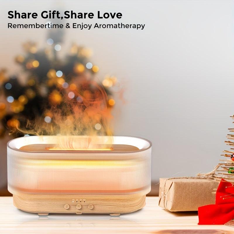 SEJOY 300ml Humidifier for Office Home Flame Aromatherapy Humidifier Ultrasonic Technology Essential Oil Aromatherapy Diffuser