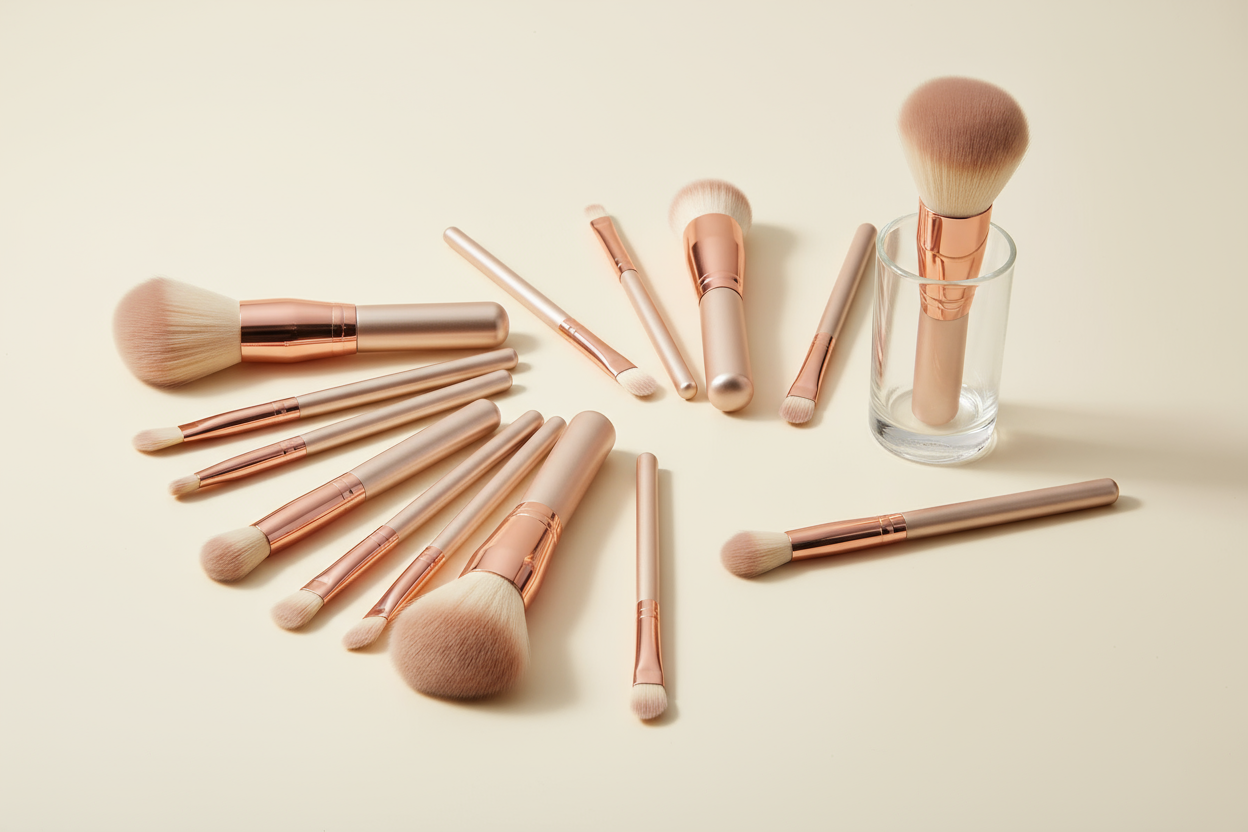 trousseau de pinceau de maquiillage